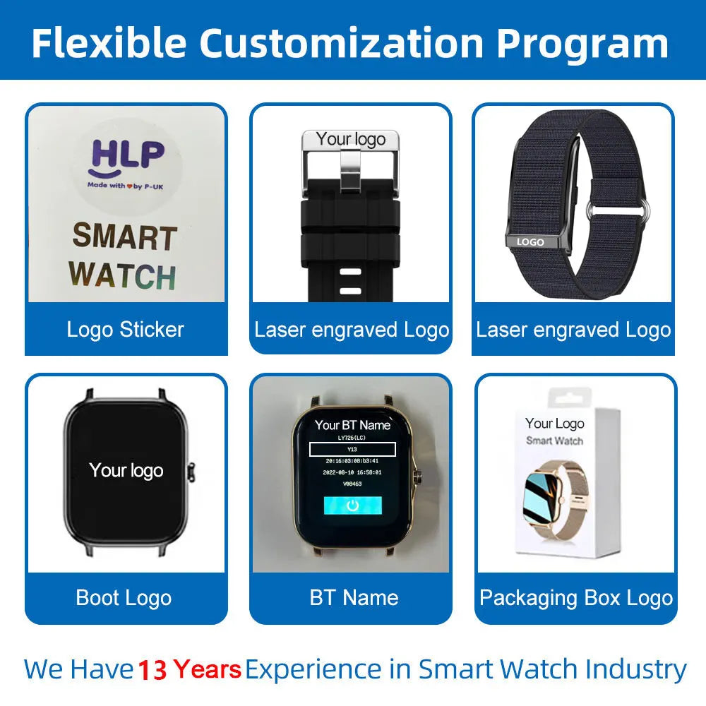 OEM Rugged HRV Smart  Bracelet Call/Message Alerts Screenless Fitness Tracker IP68  Nylon Silicone Band Long Battery Life