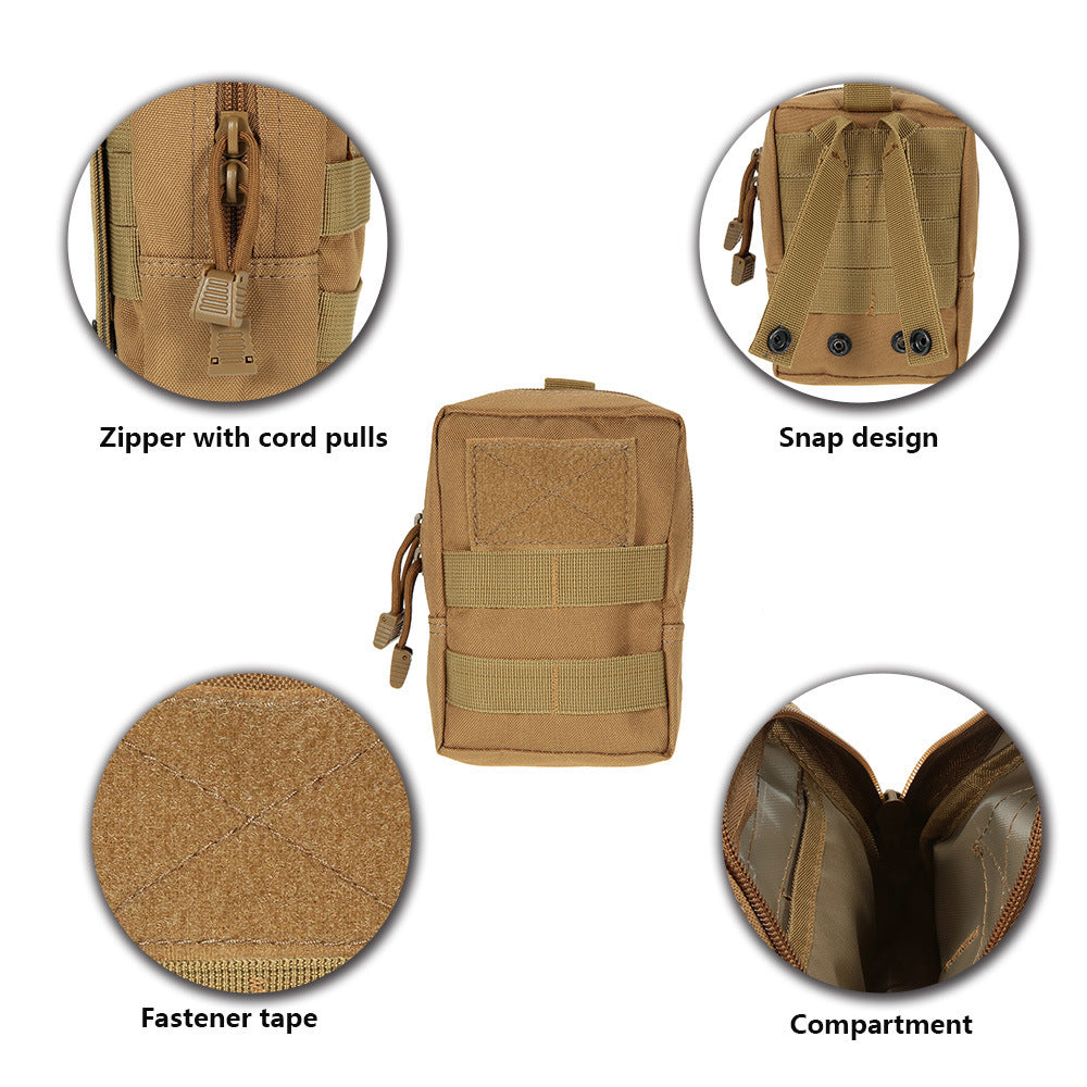 600D outdoor commuter bag molle accessory bag EDC tool coin purse camouflage sports mobile phone waist bag