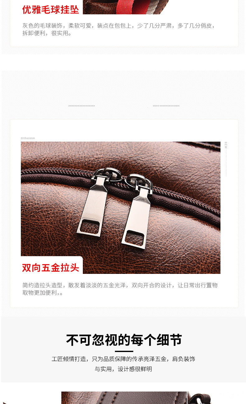 Anti-Theft Backpack Women's New Fashion Soft Leather Bag Commuting Large Capacity Small School Bag Lightweight Travel Backpack