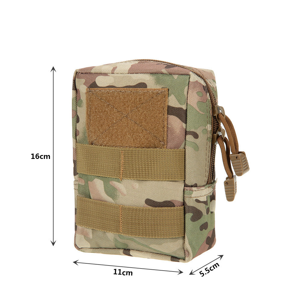 600D outdoor commuter bag molle accessory bag EDC tool coin purse camouflage sports mobile phone waist bag