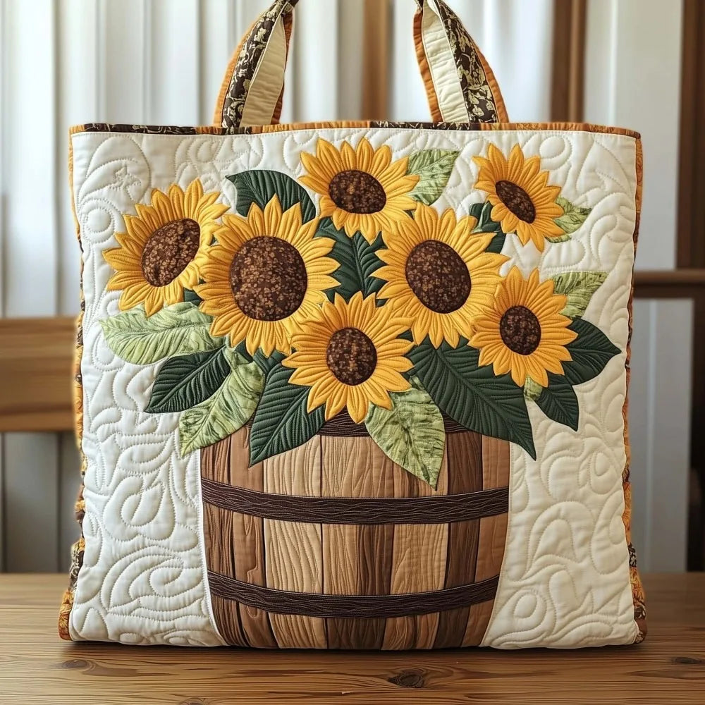 Vintage Quilted Tote Bag Women Lightweight Travel Bag Purse Cotton Shoulder Tote Bag For Shopping Grocery & Beach Bag