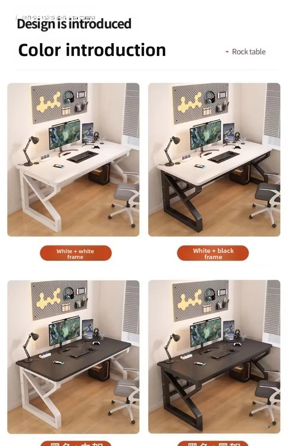 Computer Desk Furniture for Home Office Gaming Desk Workstation Study Desk with Multiple Size Options Modern Home Furniture