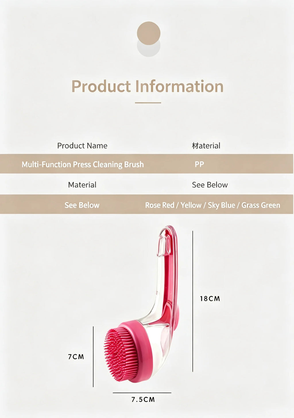 Pet Bath Brush for Dog Cat Liquid Adding Massage Shampoo Brush Pet Hair Washing Scrubbing Grooming Head Massage Comb Small Tools