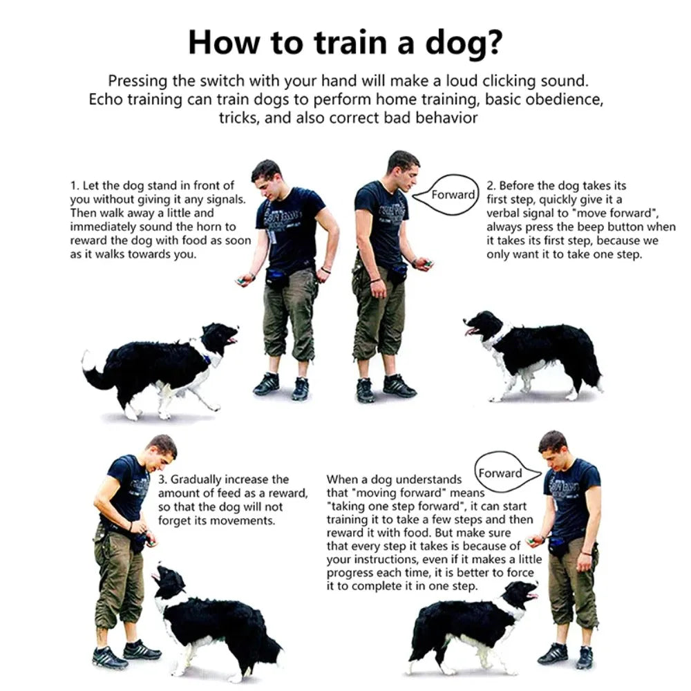 1pc Pet Thumb Training Interactive Acoustic Clicker Trainer No Battery Required Positive Reinforcement Pet Behavior TrainingTool