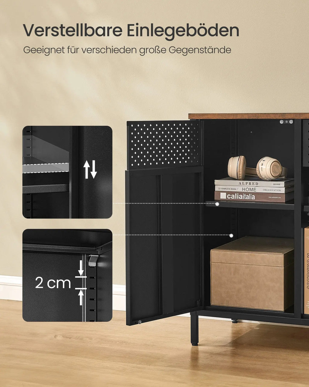 SONGMICS storage s wardrobe metal wardrobe wardrobe with double door