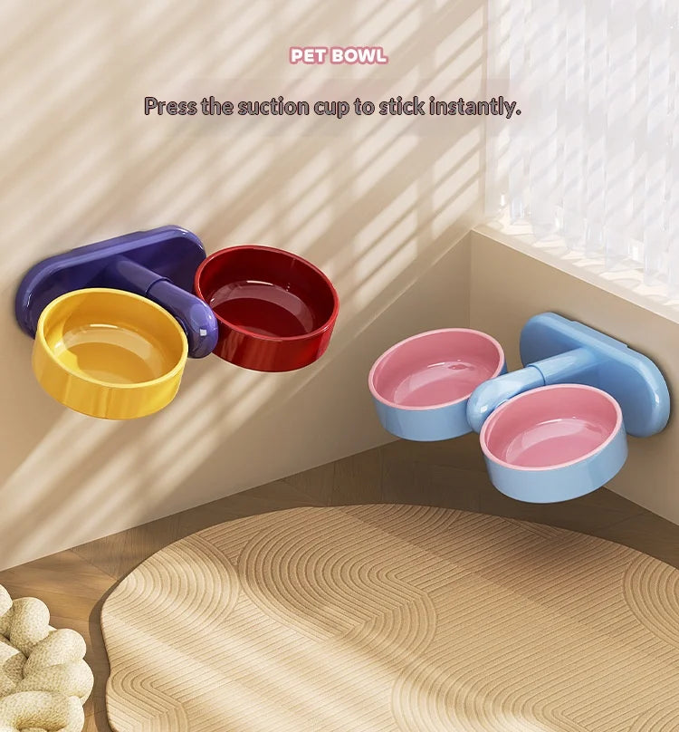 Pet supplies: Cat bowls/water bowls, dog bowls, tip-over resistant pet bowls, height adjustable.