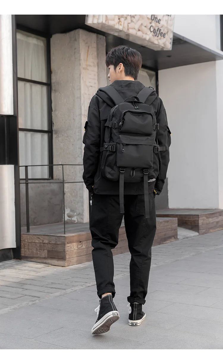 Men Backpack Man Schoolbag Travel Urban Backpacks Waterproof Techwear Oxford Cloth Male Laptop Rucksack Hiking Sport Bagpack