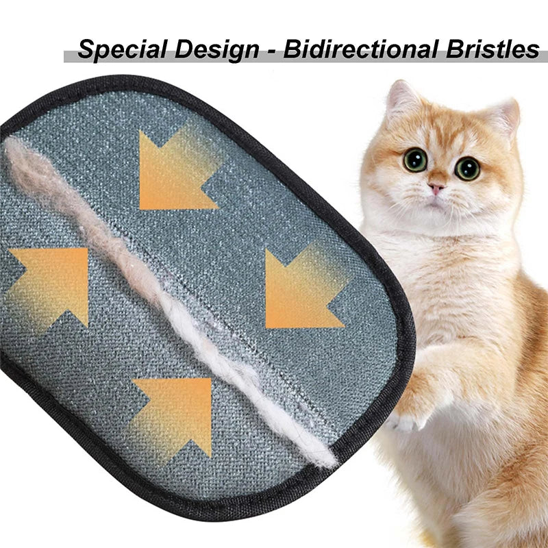 Pet Hair Remover Electrostatic Gloves, 2025 New Pet Hair Removal Glove For Cats & Dogs