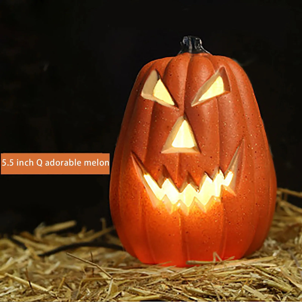 Halloween Decor Pumpkin Light Pumpkin Decor Indoor and Outdoor Vintage Style Hollow Lighted Pumpkin Scene Layout Home Decoration