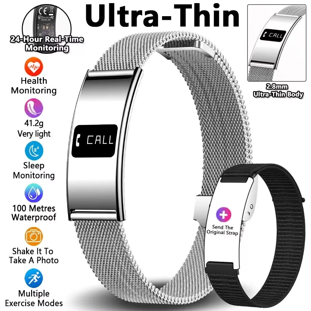 New Men Sports Smart Bracelet Heart Rate Fitness Tracker IPX8 Waterproof Smart Band Pedometer Call Reminder Smartwatches Women