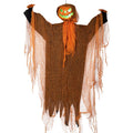 Halloween Decoration Luminous Demon Pumpkin Scarecrow Hanging Ornaments Turned Head Pumpkin Halloween Horror Home Decor Yard