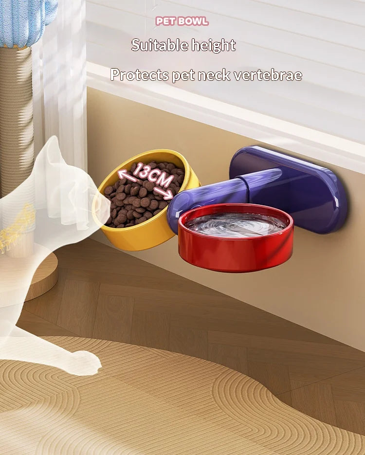 Pet supplies: Cat bowls/water bowls, dog bowls, tip-over resistant pet bowls, height adjustable.