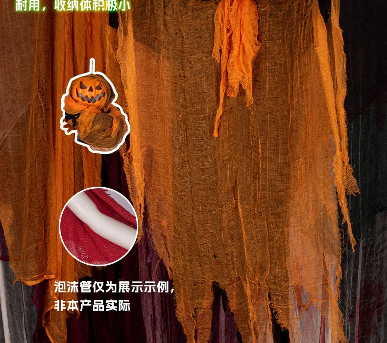 Halloween Decoration Luminous Demon Pumpkin Scarecrow Hanging Ornaments Turned Head Pumpkin Halloween Horror Home Decor Yard