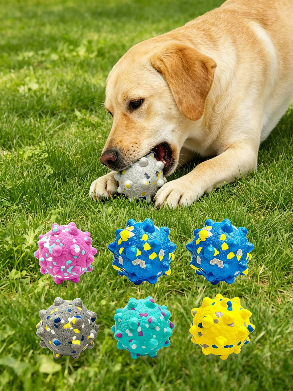 Pet High Elasticity Toy Ball ETPU Material Bite Resistant Dog Interactive Grinding Ball Fun Teeth Cleaning