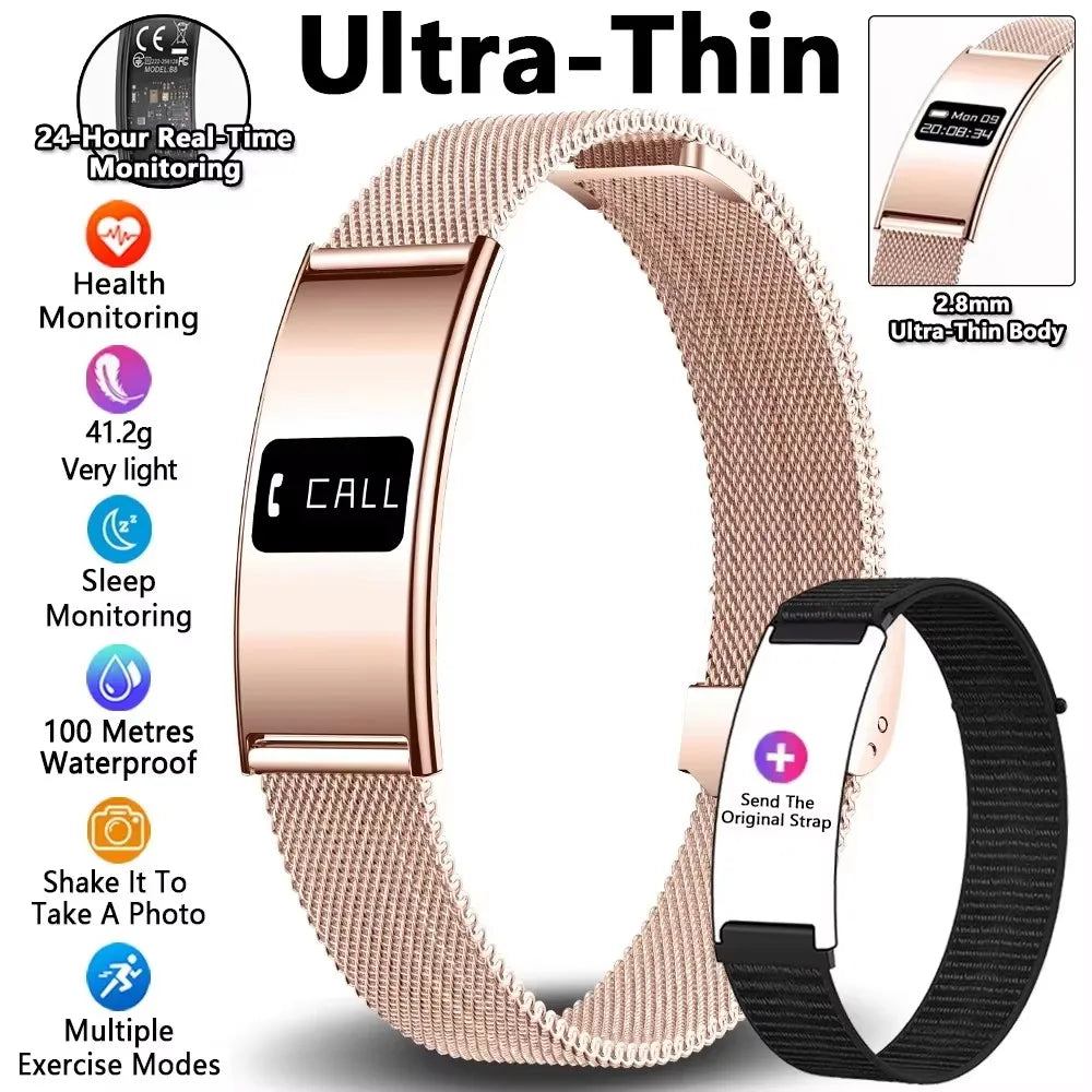 New Men Sports Smart Bracelet Heart Rate Fitness Tracker IPX8 Waterproof Smart Band Pedometer Call Reminder Smartwatches Women