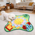 Pet Snuffle Mat for Dogs Cats, Interactive Foraging Feeding Mat, Non‑Slip Colorful Flower Shape Nosework Training Toy, Stress Re