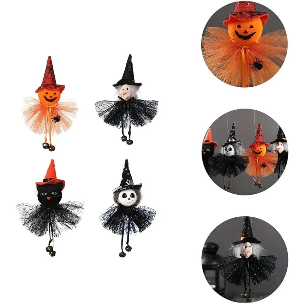 Halloween Decorations Doll Bar Decor Pumpkin Ghost Witch Pendant Scary Halloween Kids Gift Halloween Party Decoration for Home