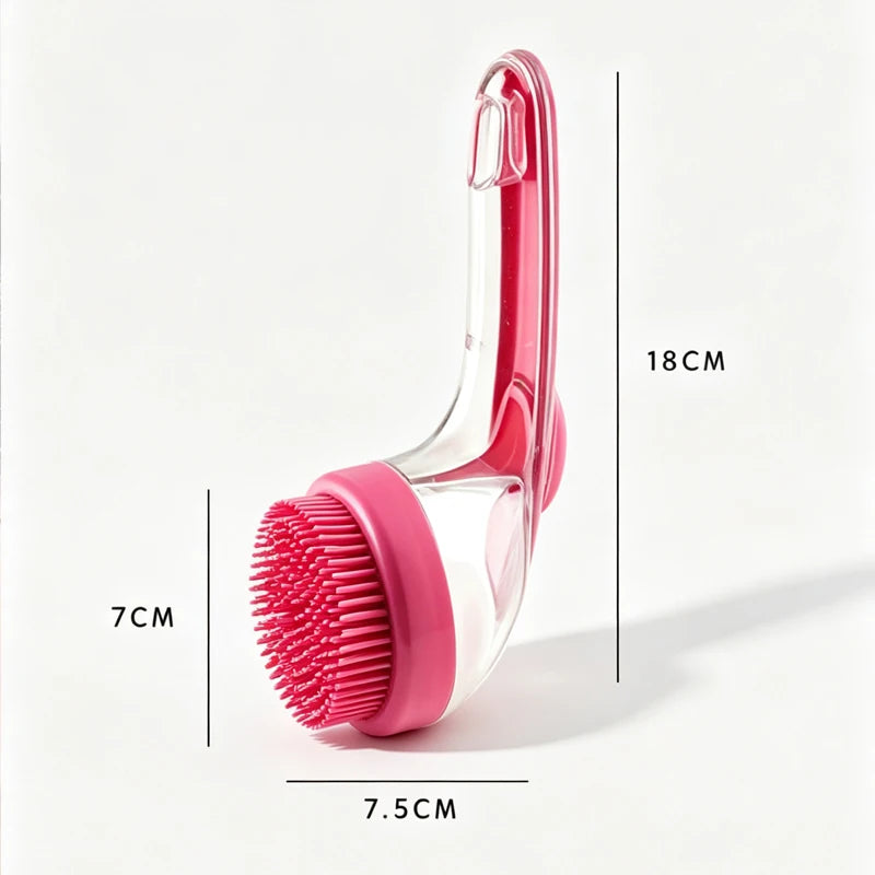 Pet Bath Brush for Dog Cat Liquid Adding Massage Shampoo Brush Pet Hair Washing Scrubbing Grooming Head Massage Comb Small Tools