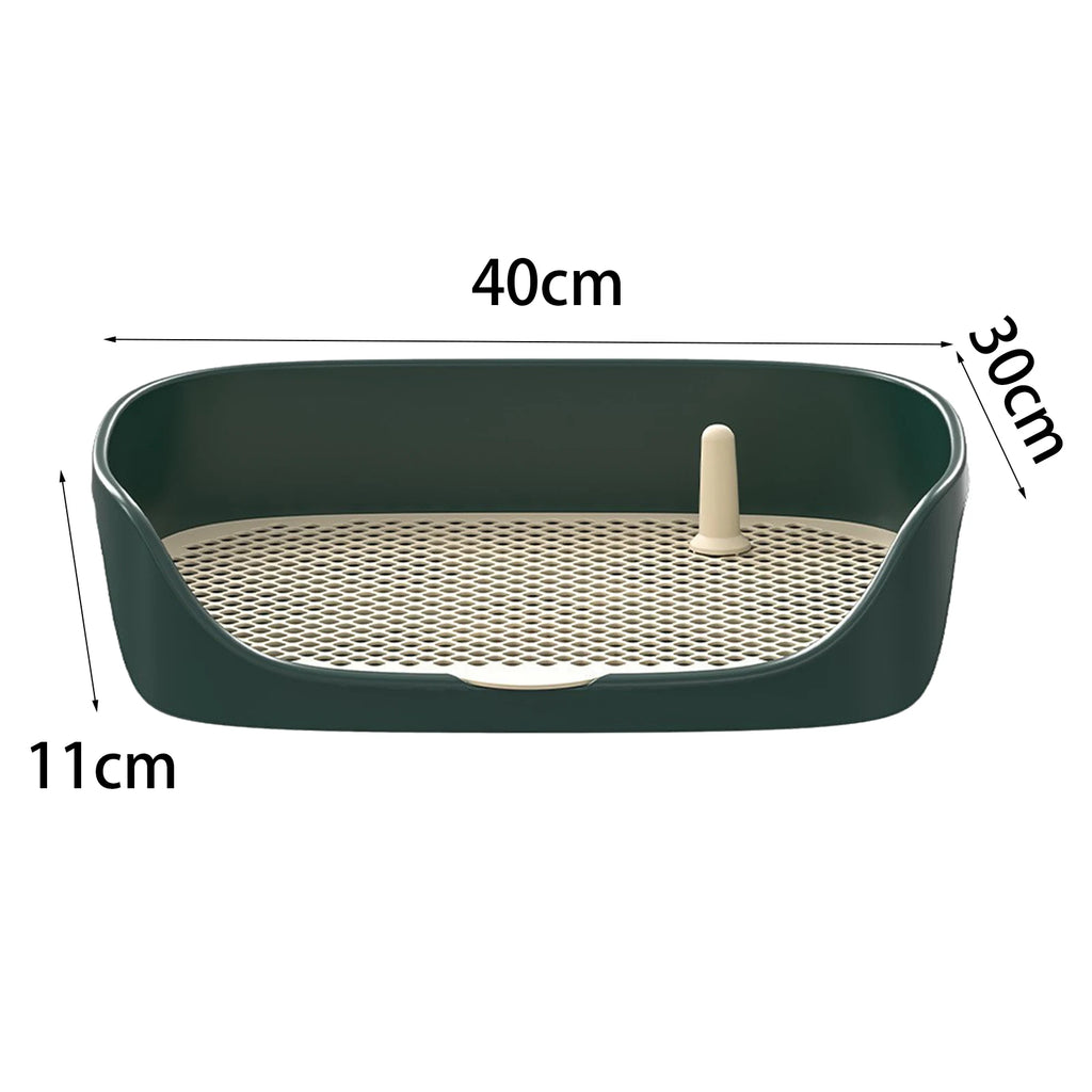 Pet Dog Toilet for Cat Portable Indoor Outdoor with Protection Wall Training Pad Holder Lavatory Basin Litter Box Trainer Corne
