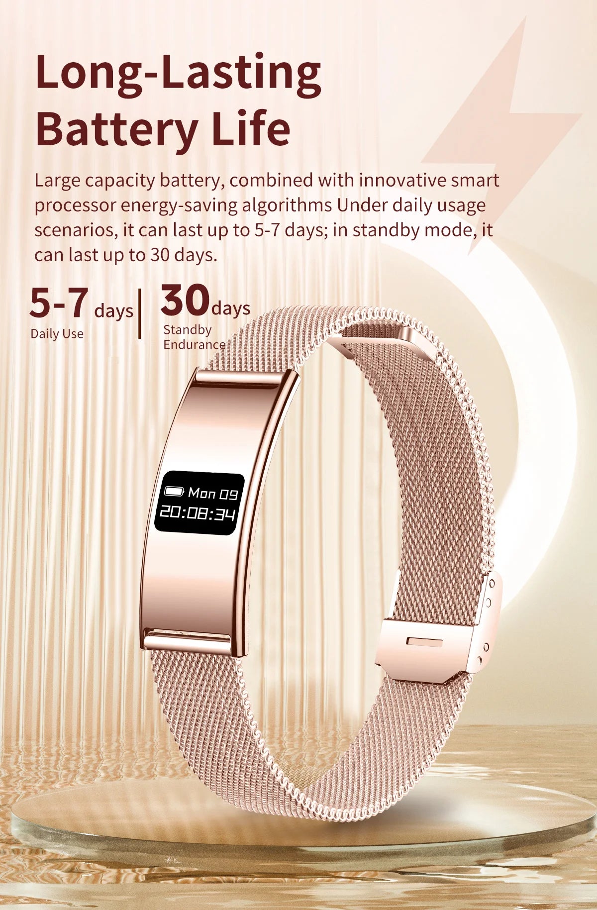 New Men Sports Smart Bracelet Heart Rate Fitness Tracker IPX8 Waterproof Smart Band Pedometer Call Reminder Smartwatches Women