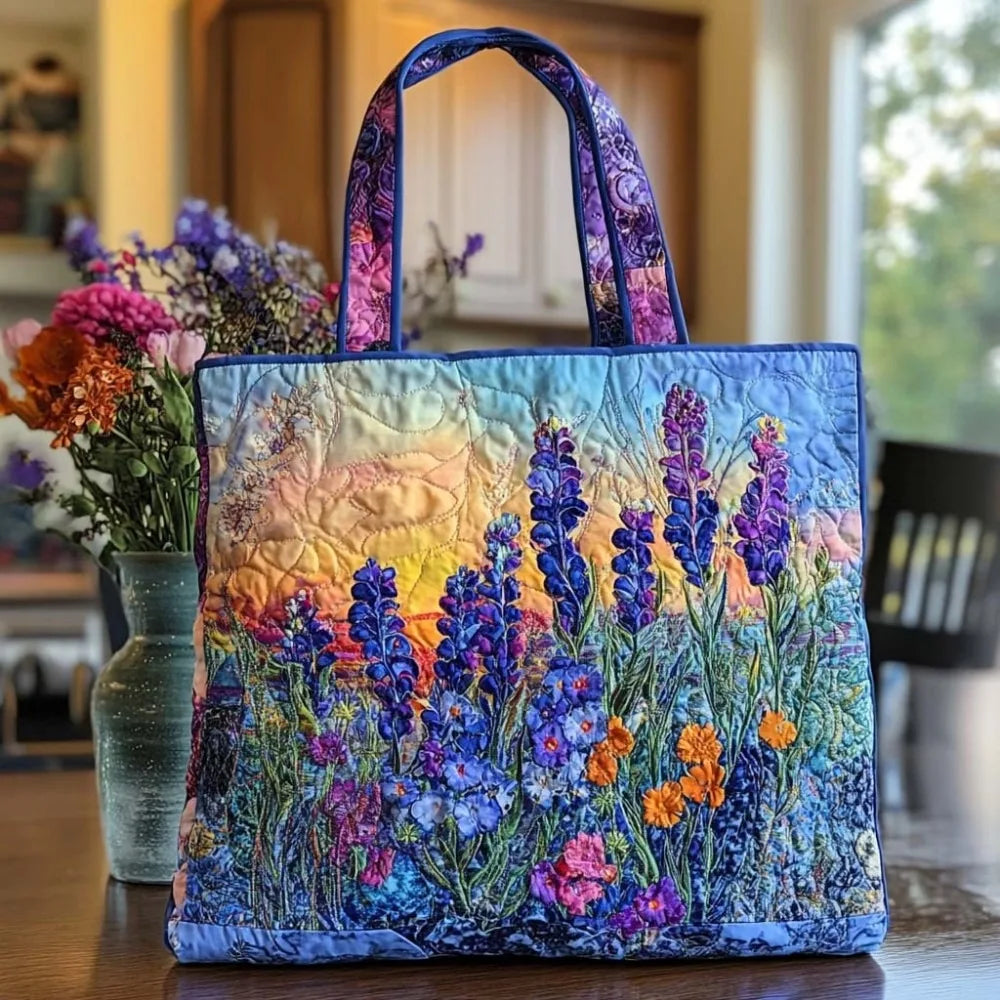 Vintage Quilted Tote Bag Women Lightweight Travel Bag Purse Cotton Shoulder Tote Bag For Shopping Grocery & Beach Bag