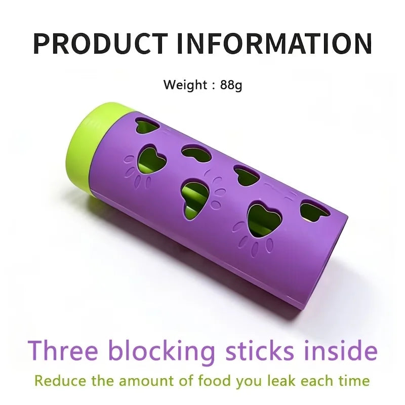 Pet Slow Feeder Treat Dispenser Interactive Detachable Bite Resistant Chew Toy for Dogs Cats Indoor Outdoor Mental Stimulation