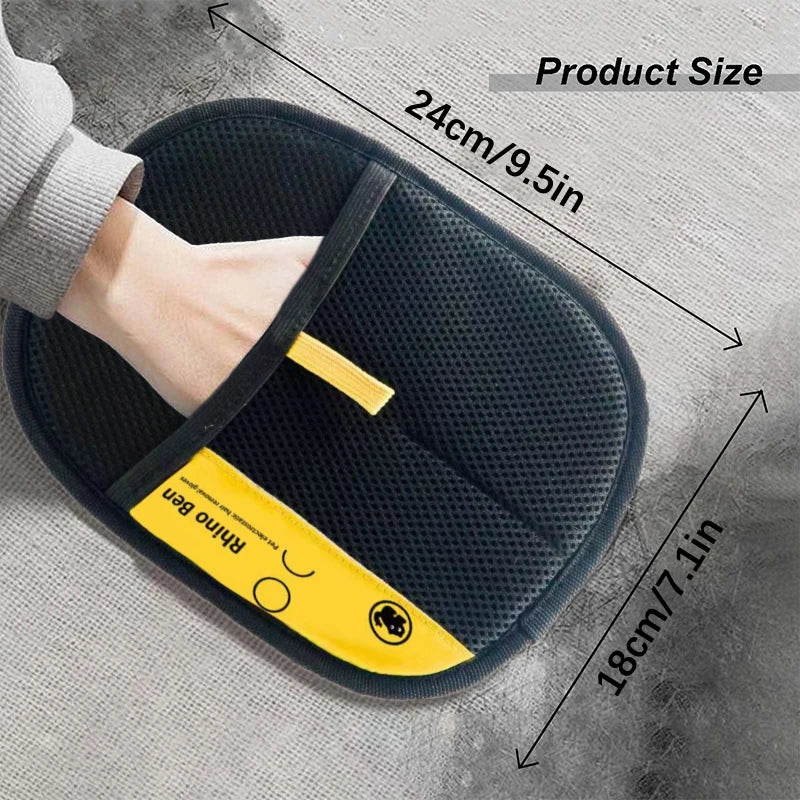 Pet Hair Remover Electrostatic Gloves, 2025 New Pet Hair Removal Glove For Cats & Dogs