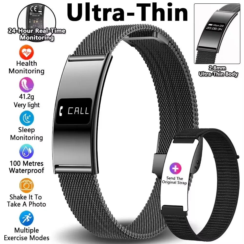 New Men Sports Smart Bracelet Heart Rate Fitness Tracker IPX8 Waterproof Smart Band Pedometer Call Reminder Smartwatches Women