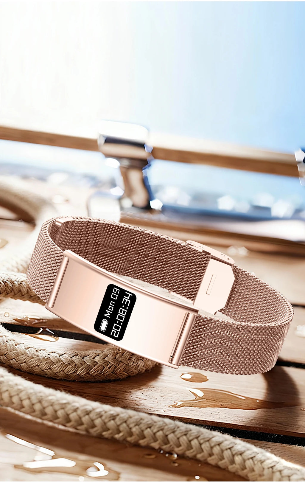 LIGE Utra-thin Wristband Sport Fitness Tracker Health Smart Bracelet Pedometer Heart Rate Monitor Smart Watch Call Reminder