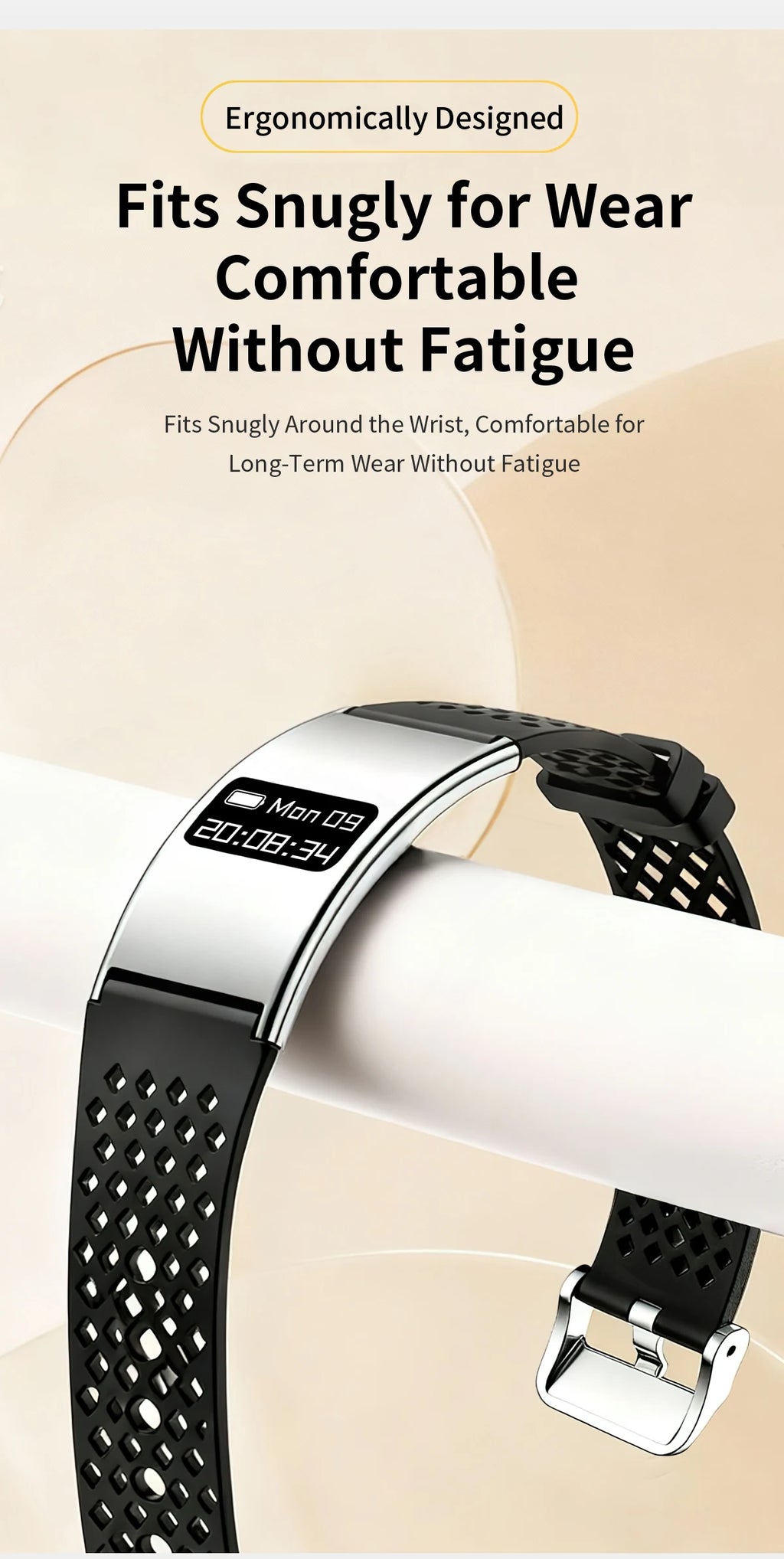 LIGE Utra-thin Wristband Sport Fitness Tracker Health Smart Bracelet Pedometer Heart Rate Monitor Smart Watch Call Reminder