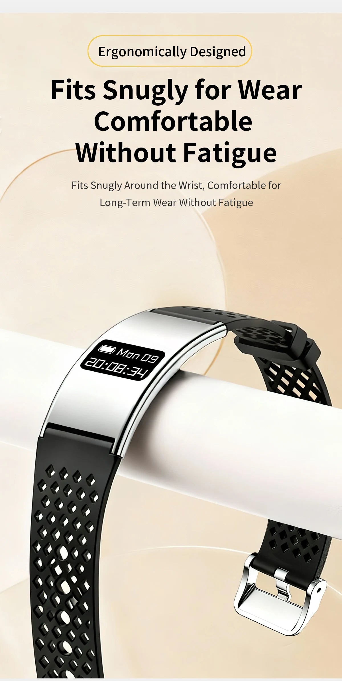 LIGE Utra-thin Wristband Sport Fitness Tracker Health Smart Bracelet Pedometer Heart Rate Monitor Smart Watch Call Reminder