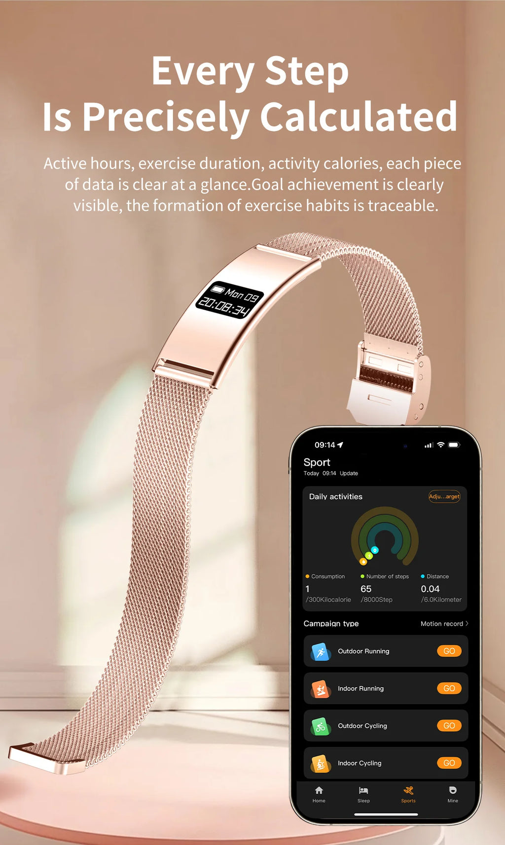 New Men Sports Smart Bracelet Heart Rate Fitness Tracker IPX8 Waterproof Smart Band Pedometer Call Reminder Smartwatches Women