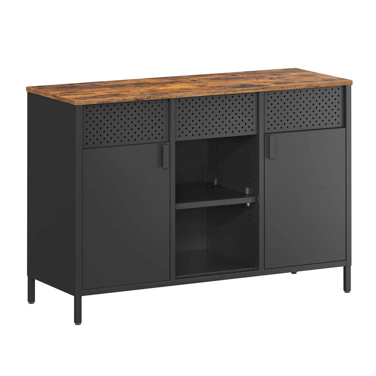 SONGMICS storage s wardrobe metal wardrobe wardrobe with double door