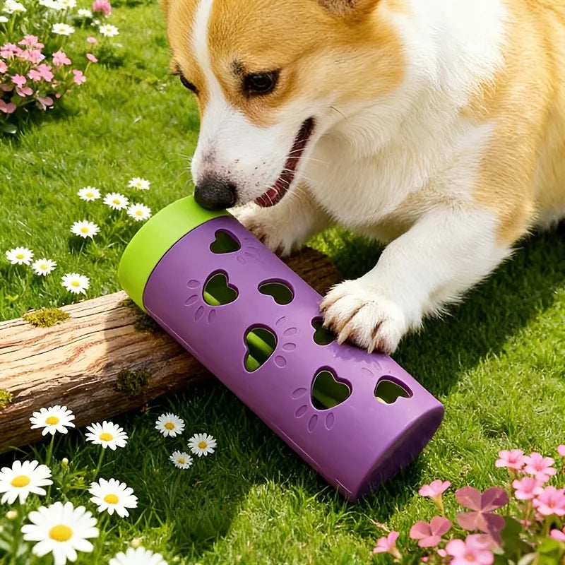 Pet Slow Feeder Treat Dispenser Interactive Detachable Bite Resistant Chew Toy for Dogs Cats Indoor Outdoor Mental Stimulation