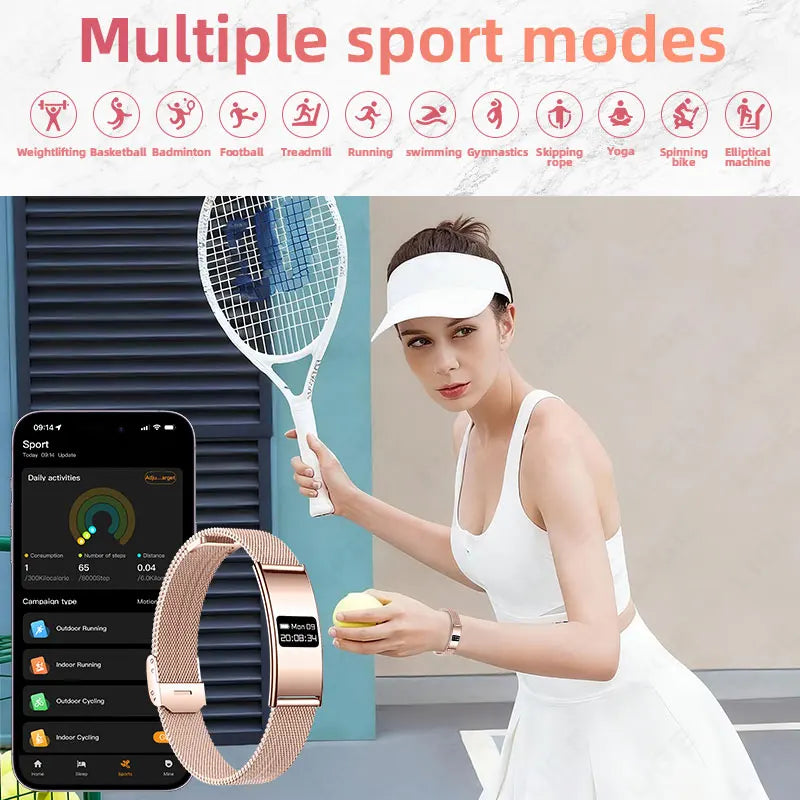 LIGE Utra-thin Wristband Sport Fitness Tracker Health Smart Bracelet Pedometer Heart Rate Monitor Smart Watch Call Reminder