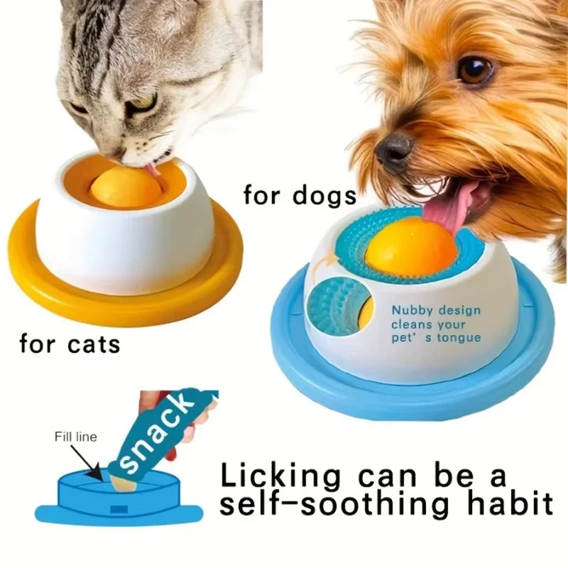 Pet Lick Mat Toy, Slow Feeding Dispenser Mat, Interactive Enrichment Training Toy, Non‑slip Crate Accessory for Dogs Cats