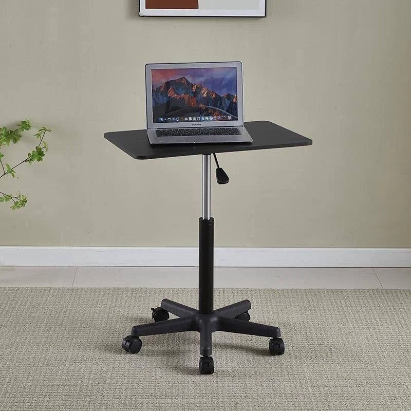 Small lift desk computer desk work desk with pulleys movable standing desk bedside table office desk