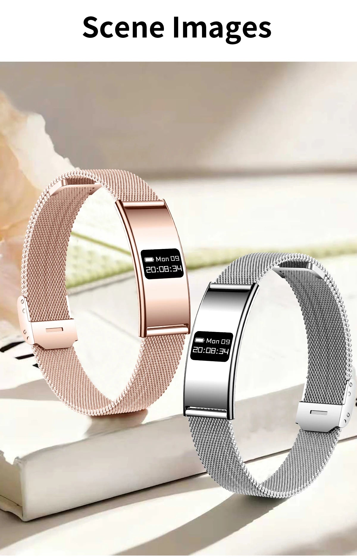 LIGE Utra-thin Wristband Sport Fitness Tracker Health Smart Bracelet Pedometer Heart Rate Monitor Smart Watch Call Reminder