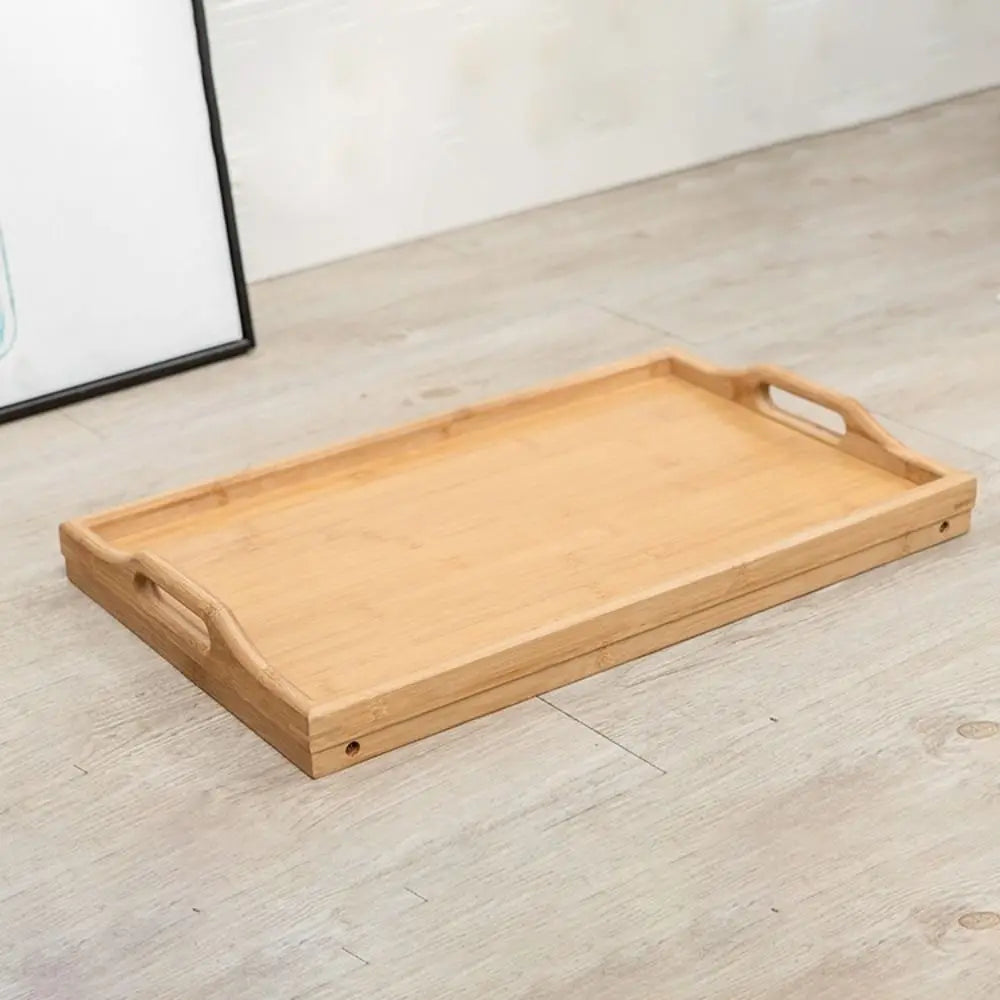 New Folding Table Multifunction Bamboo Dining-table Mini Breakfast Dessert Tray Bedroom