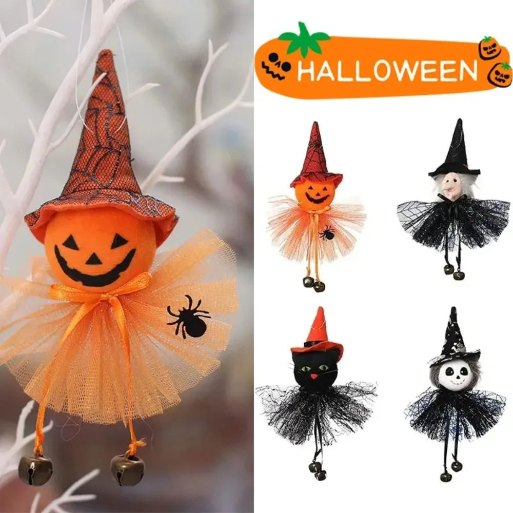 Halloween Decorations Doll Bar Decor Pumpkin Ghost Witch Pendant Scary Halloween Kids Gift Halloween Party Decoration for Home
