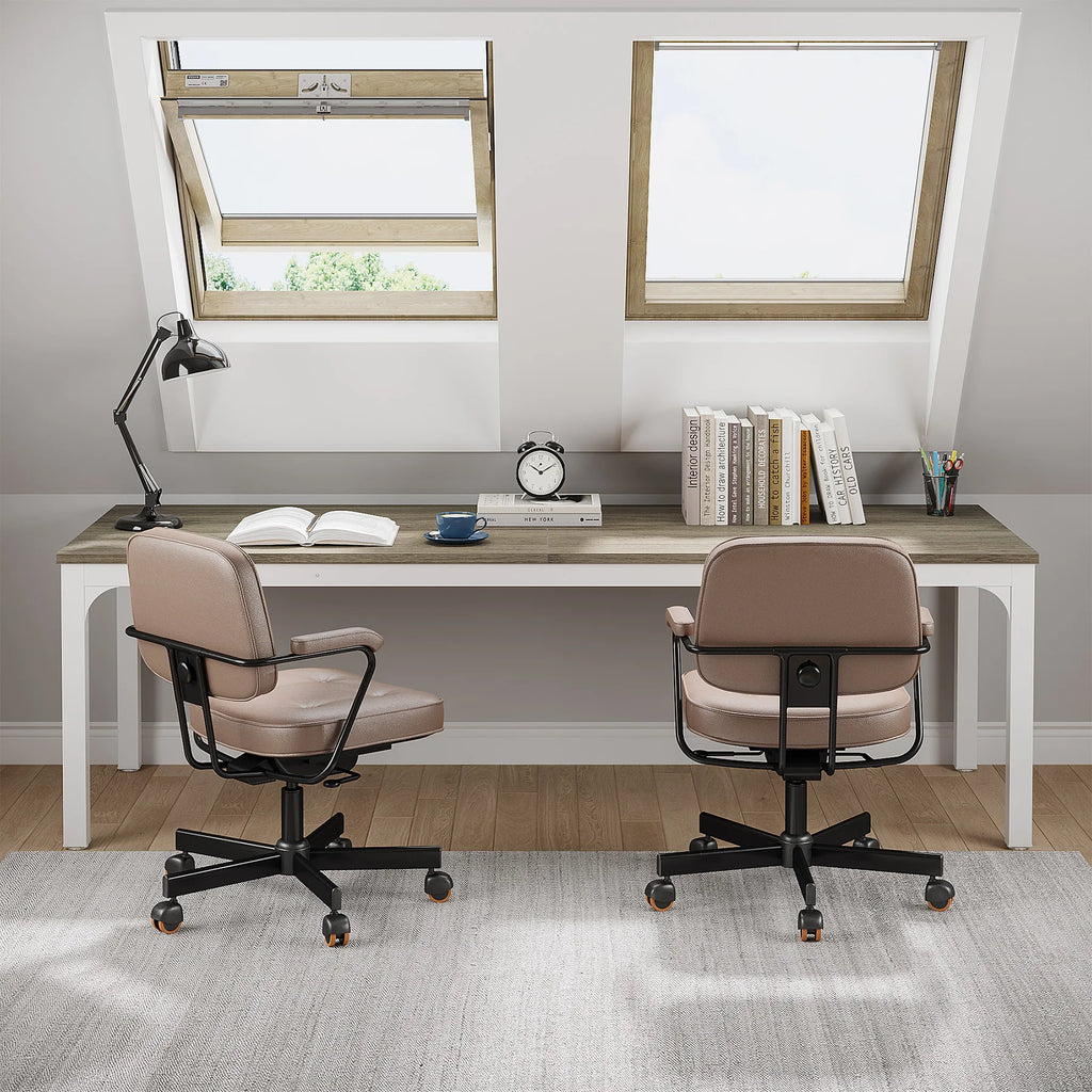 Tribesigns 78.7 Inches Extra Long Computer Desk 2 Person Desk, Double Long Desk, Workstaion for Home Office